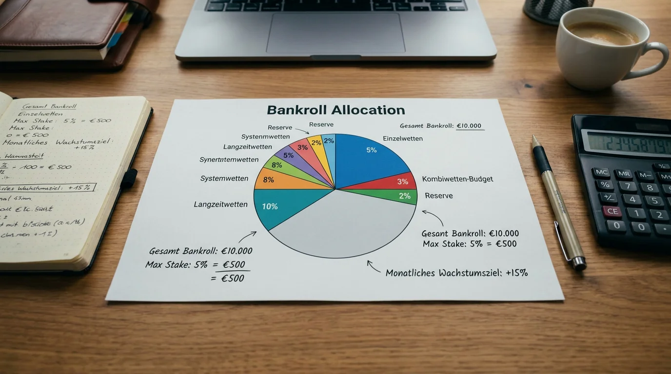 Bankroll-Management für Basketball Kombiwetten – prozentualer Einsatz und Wochenlimit