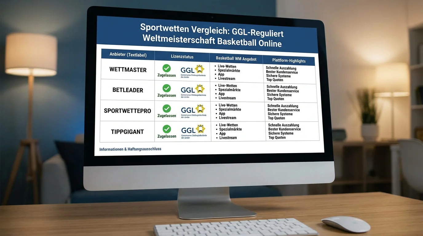 Deutsche Wettanbieter mit WM-Basketball-Märkten im Vergleich nach GGL-Lizenzstatus