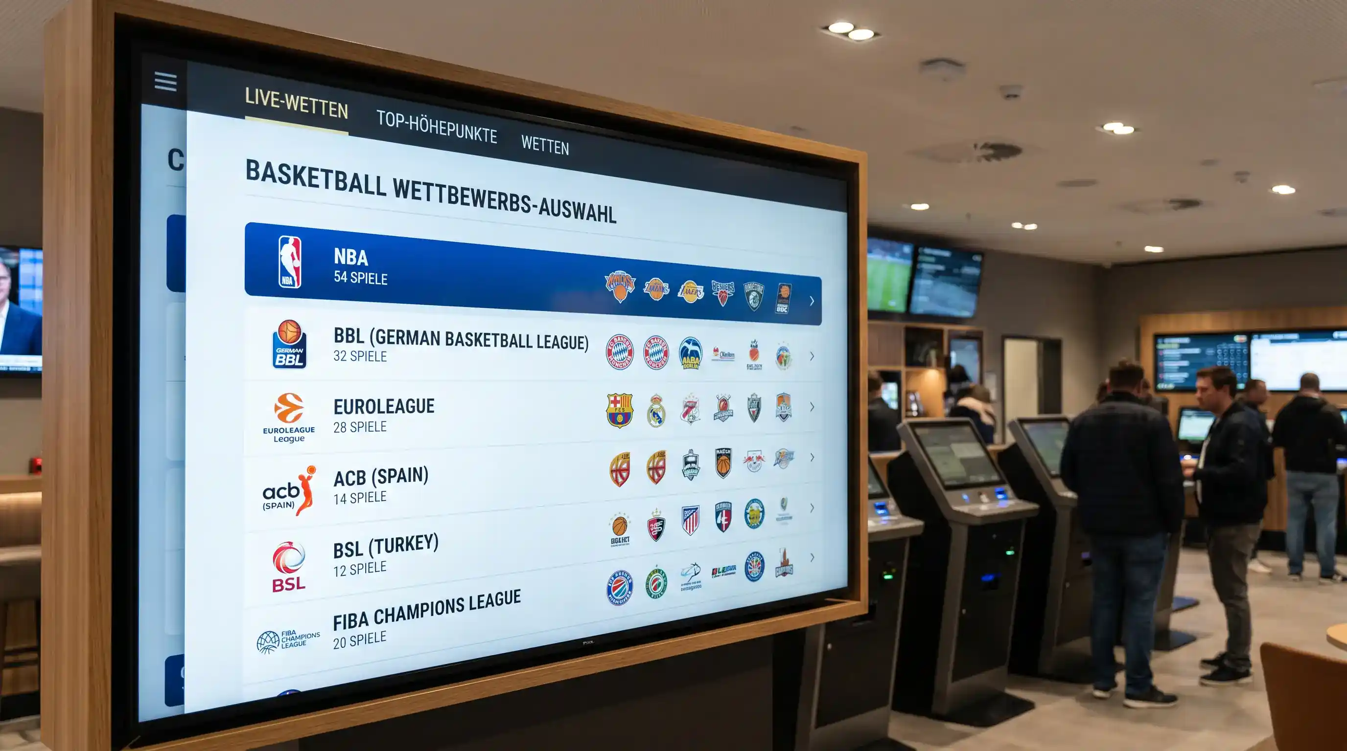 bet365 Basketball Marktbreite – Ligaabdeckung NBA, BBL, EuroLeague und internationale Ligen