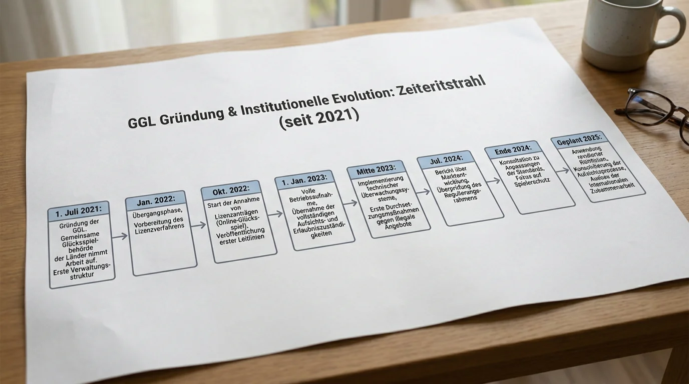 GGL-Geschichte und institutionelle Entwicklung zur zentralen Glücksspielregulierungsbehörde Deutschland