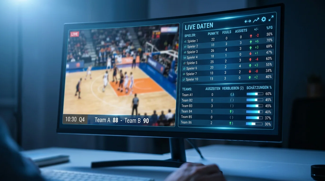 Livestream und Echtzeit-Statistiken bei NBA In-Play-Wetten bei deutschen Buchmachers