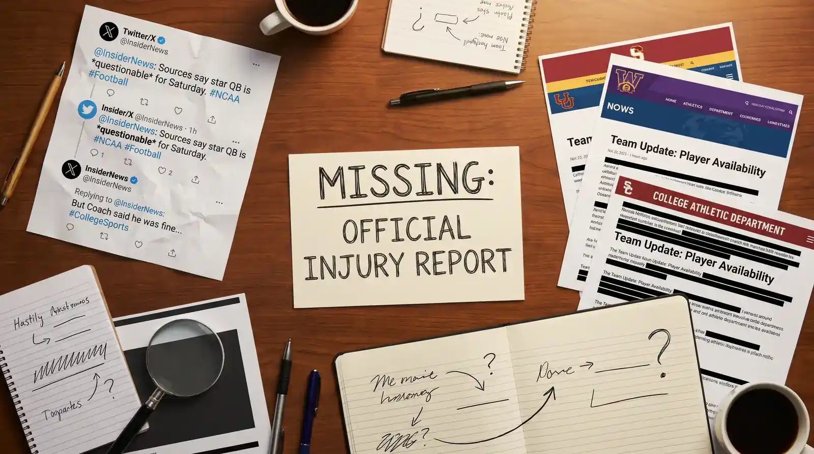 Datenlage bei NCAA College Basketball Wetten – fehlende Injury Reports und Informationsquellen