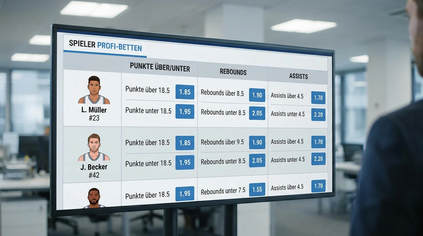 NEO.bet Player Props Basketball – Spielerwetten auf Punkte und Rebounds in der BBL