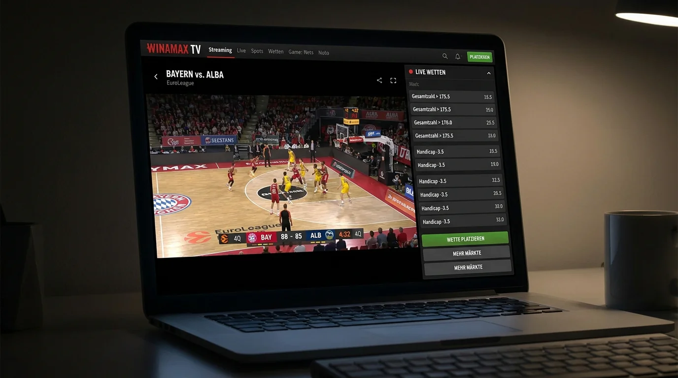 Winamax TV Livestream Basketball – NBA und EuroLeague live auf der Wettplattform schauen